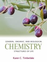 Enlarge cover image for General, organic, and biological chemistry : structures of life / Karen C. Timberlake.