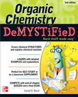 Enlarge cover image for Organic chemistry demystified / Daniel R. Bloch.