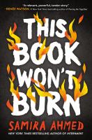 This book won't burn Book cover